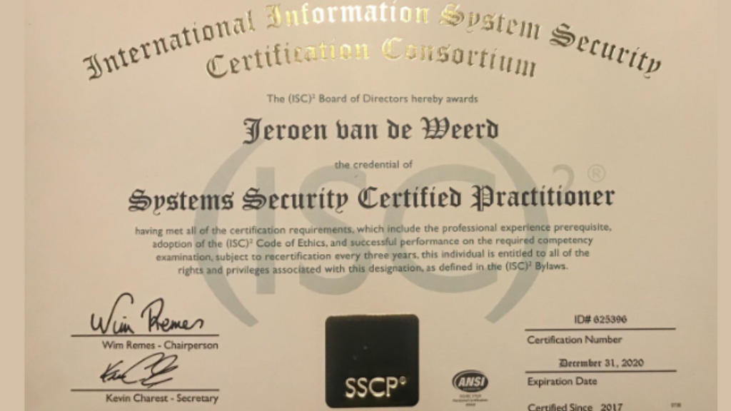 CISSP vs. SSCP