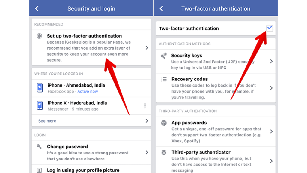 Facebook Security Check