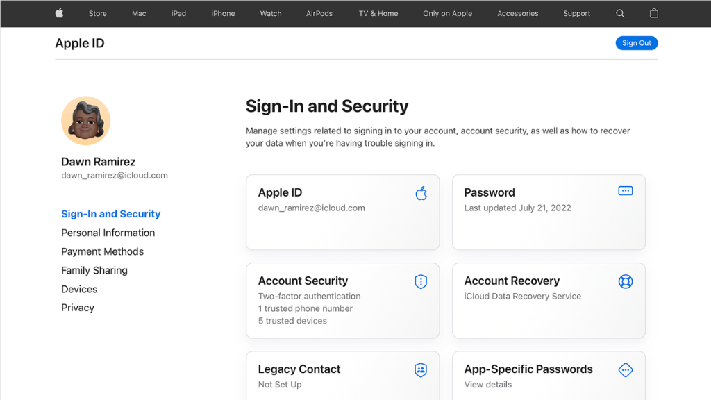 reset apple id password online
